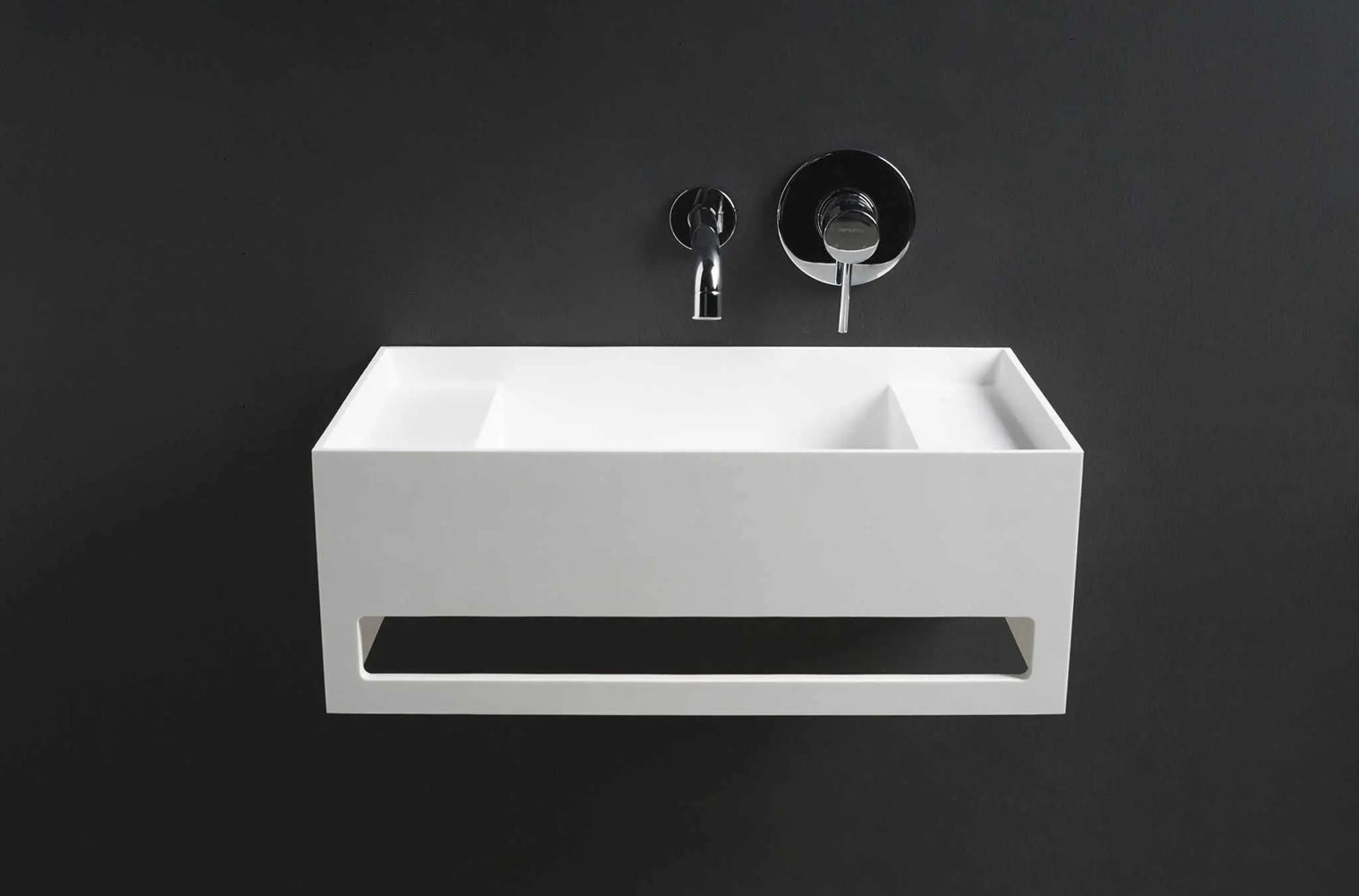 CUBE-X WM 50 w/Towel Bar & Deck-WALL MOUNT WASHBASINS-訂造一體無縫洗手盆,Tailor made Washbasins,waterbasin hk, 浴室物料,浴室裝修,訂造洗手盆,浴室翻新,Bathroomware ,Bespoke bathroom,浴室配件,訂造浴室潔具,訂造浴室傢俬,香港 浴室設計 公司,best custom bathroom furniture HK, Infinite Bath