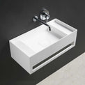 CUBE-X WM 60 w/Towel Bar & Deck-WALL MOUNT WASHBASINS-訂造一體無縫洗手盆,Tailor made Washbasins,waterbasin hk, 浴室物料,浴室裝修,訂造洗手盆,浴室翻新,Bathroomware ,Bespoke bathroom,浴室配件,訂造浴室潔具,訂造浴室傢俬,香港 浴室設計 公司,best custom bathroom furniture HK, Infinite Bath