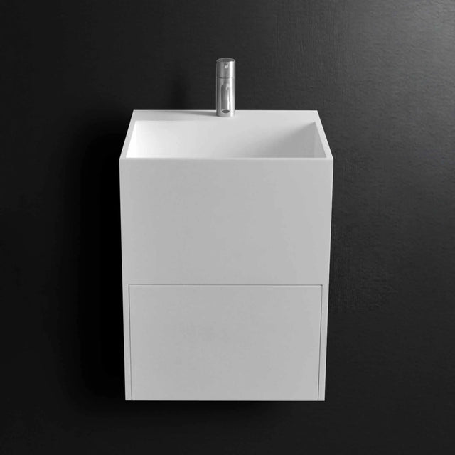 CUBE-X WM 40 w/Drawer-WALL MOUNT WASHBASINS-訂造一體無縫洗手盆,Tailor made Washbasins,waterbasin hk, 浴室物料,浴室裝修,訂造洗手盆,浴室翻新,Bathroomware ,Bespoke bathroom,浴室配件,訂造浴室潔具,訂造浴室傢俬,香港 浴室設計 公司,best custom bathroom furniture HK, Infinite Bath
