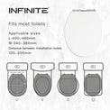 LYON Toilet Seat,INFINITE BATH,浴室翻新,Bathroom Furniture,浴室,Toilet Seat,廁板,馬桶,油壓廁板,座廁板,座廁,bespoke bathroom,bathroomware customize,香港廁板,廁板訂造