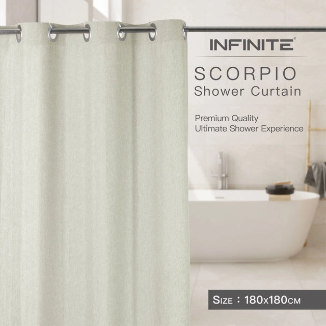 SCORPIO Shower Curtain-Shower Curtains-INFINITE-訂造洗手盆,浴室翻新, small size bathtubs, custom-made bathtub HK,freestanding bathtub Hong Kong, 獨立式 浴缸 香港, premium bathtub brands HK, Where to buy bathtubs in Hong Kong, best custom bathroom furniture HK, Infinite Bath, Infinite浴缸, Cloakroom,Vanities, Mirrors,Bathroom Furniture, 浴室裝修,浴室 櫃 訂造