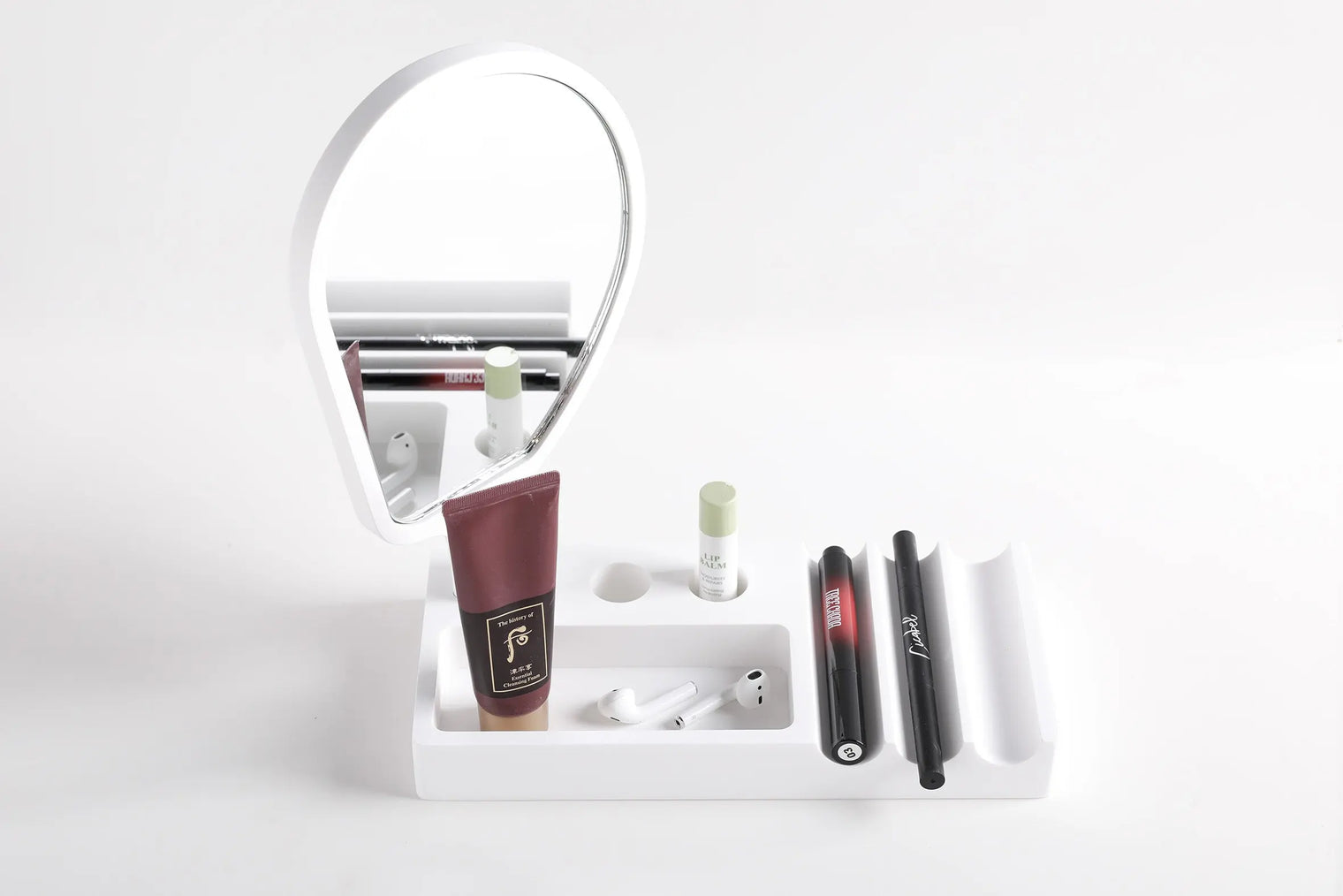 192 Cosmetics Tray w/Mirror-8050 Solid Surfaces Home-INFINITE-訂造洗手盆,浴室翻新, small size bathtubs, custom-made bathtub HK,freestanding bathtub Hong Kong, 獨立式 浴缸 香港, premium bathtub brands HK, Where to buy bathtubs in Hong Kong, best custom bathroom furniture HK, Infinite Bath, Infinite浴缸, Cloakroom,Vanities, Mirrors,Bathroom Furniture, 浴室裝修,浴室 櫃 訂造