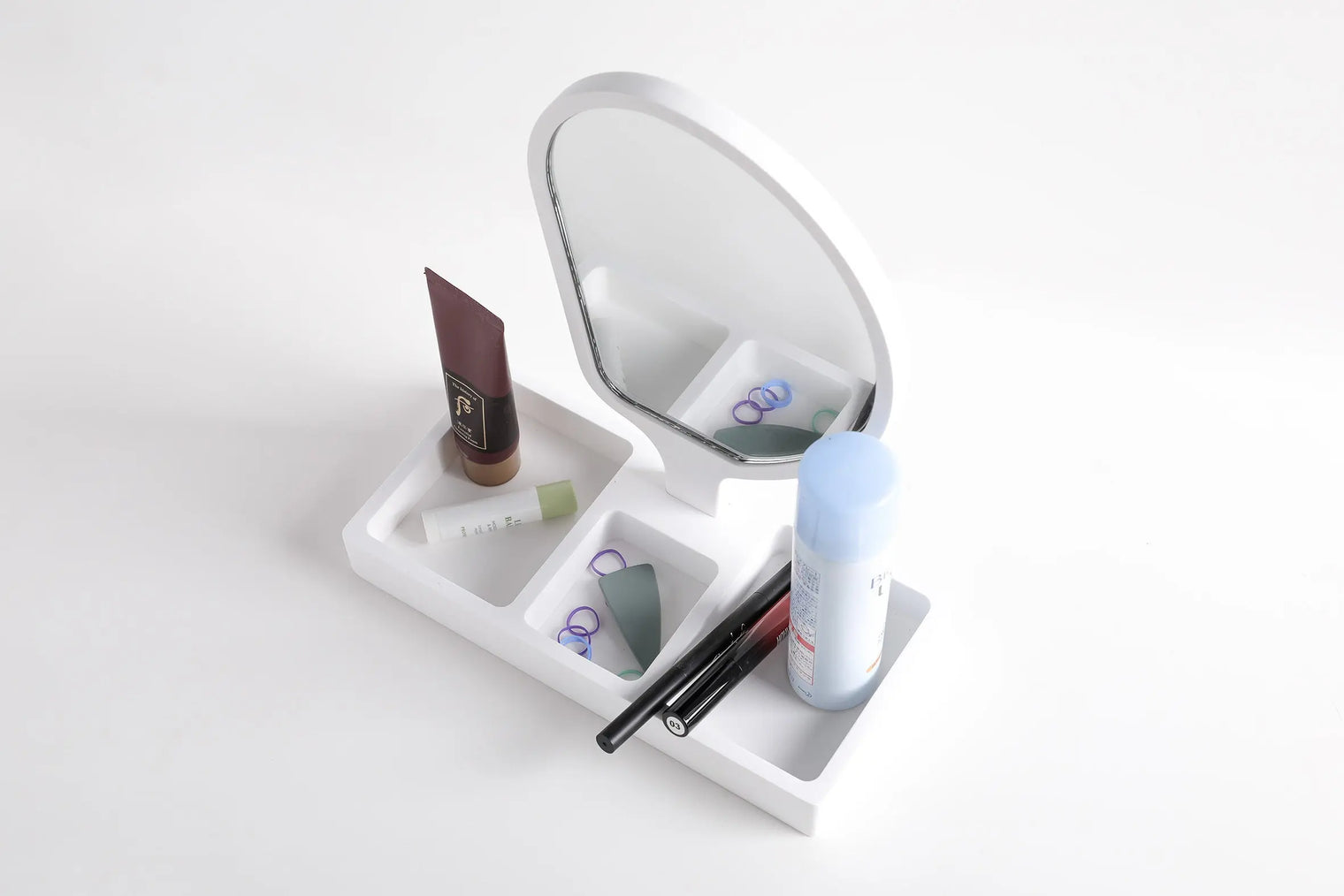 193 Cosmetics Tray w/Mirror-8050 Solid Surfaces Home-INFINITE-訂造洗手盆,浴室翻新, small size bathtubs, custom-made bathtub HK,freestanding bathtub Hong Kong, 獨立式 浴缸 香港, premium bathtub brands HK, Where to buy bathtubs in Hong Kong, best custom bathroom furniture HK, Infinite Bath, Infinite浴缸, Cloakroom,Vanities, Mirrors,Bathroom Furniture, 浴室裝修,浴室 櫃 訂造