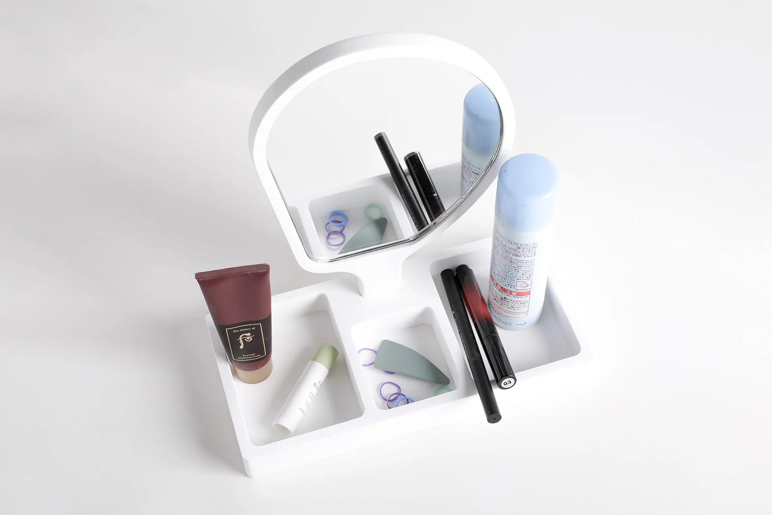 193 Cosmetics Tray w/Mirror-8050 Solid Surfaces Home-INFINITE-訂造洗手盆,浴室翻新, small size bathtubs, custom-made bathtub HK,freestanding bathtub Hong Kong, 獨立式 浴缸 香港, premium bathtub brands HK, Where to buy bathtubs in Hong Kong, best custom bathroom furniture HK, Infinite Bath, Infinite浴缸, Cloakroom,Vanities, Mirrors,Bathroom Furniture, 浴室裝修,浴室 櫃 訂造