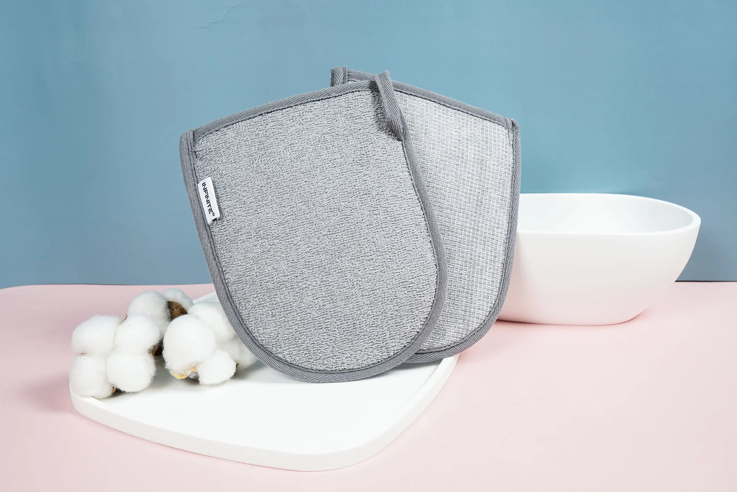 599 Charcoal Bath Body Mittens-Bath & Body-INFINITE-訂造洗手盆,浴室翻新, small size bathtubs, custom-made bathtub HK,freestanding bathtub Hong Kong, 獨立式 浴缸 香港, premium bathtub brands HK, Where to buy bathtubs in Hong Kong, best custom bathroom furniture HK, Infinite Bath, Infinite浴缸, Cloakroom,Vanities, Mirrors,Bathroom Furniture, 浴室裝修,浴室 櫃 訂造
